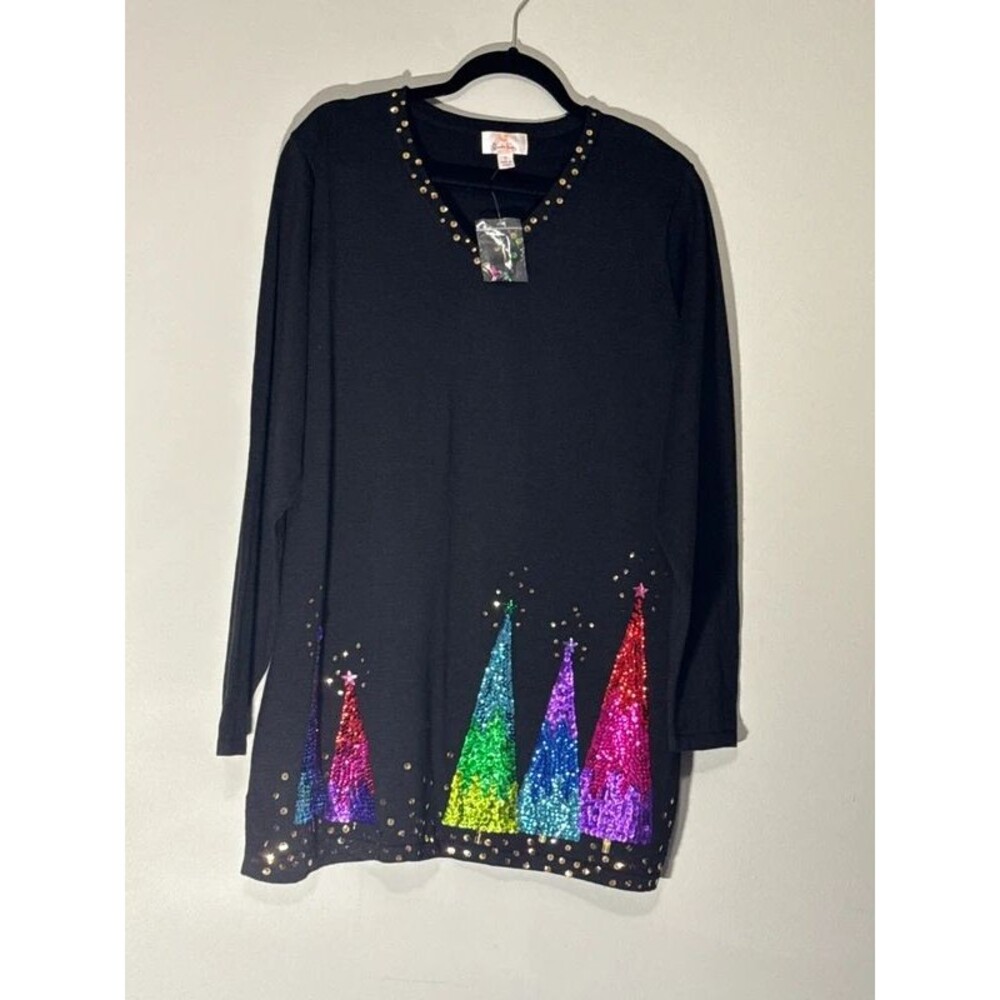 NWT Quacker Factory Sequined Sweater